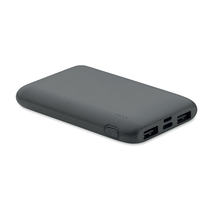 Powerbank personnalisé rABS 5000mAh Power52C gris pierre